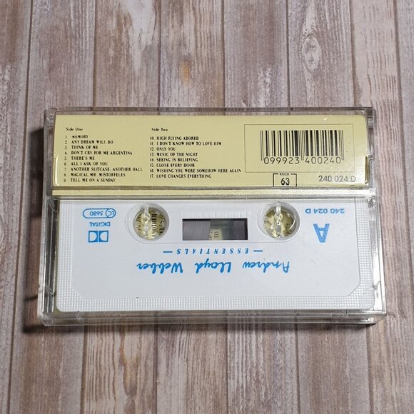 Andrew Lloyd Webber Essentials Cassette Tape - Picture 2 of 3